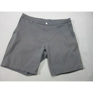 Lululemon Commission Shorts Mens 36 Gray Ripstop Technical Golf Zip Pocket